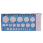 1 Pcs 20Cm Round Hole Template Ruler Drawing Template