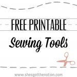 10 For Tuesday: Printable Sewing Tools | Sewing Tools