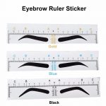 100Pc Disposable Microblading Eyebrow Ruler Sticker Permanent Makeup  Accessories Supplies Eyebrow Stencil Tattoo Measure Tools