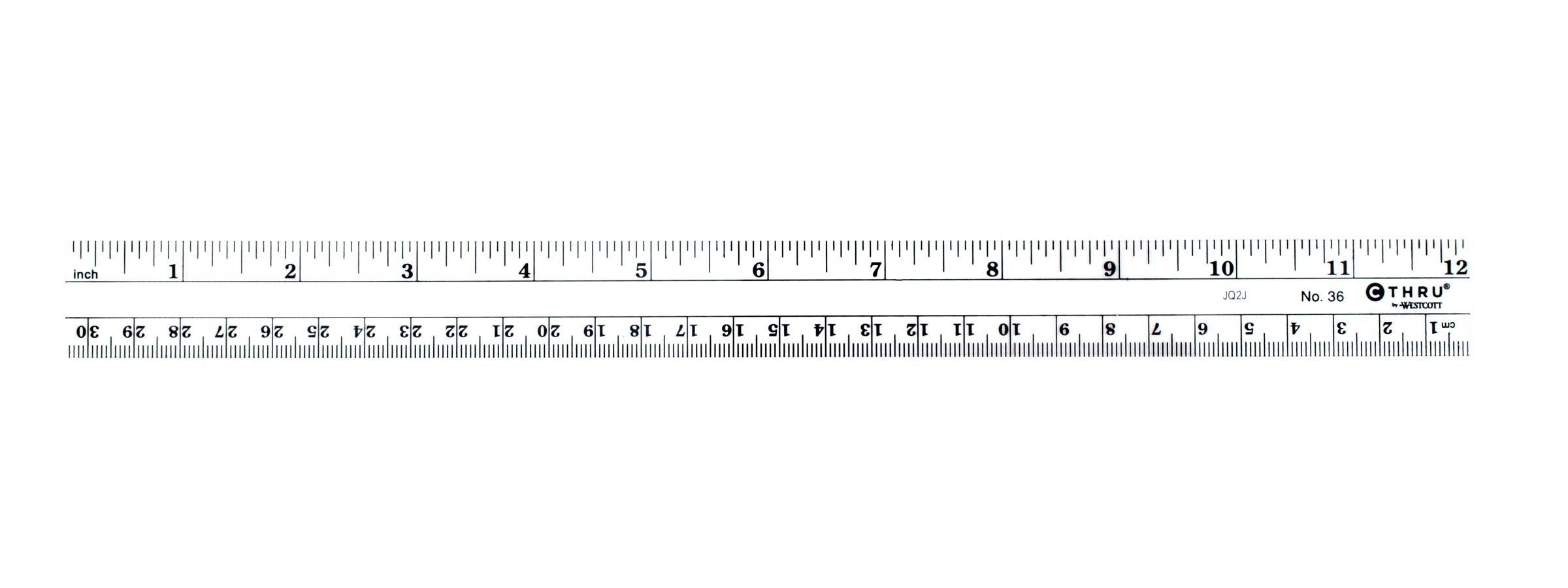 one inch ruler actual size