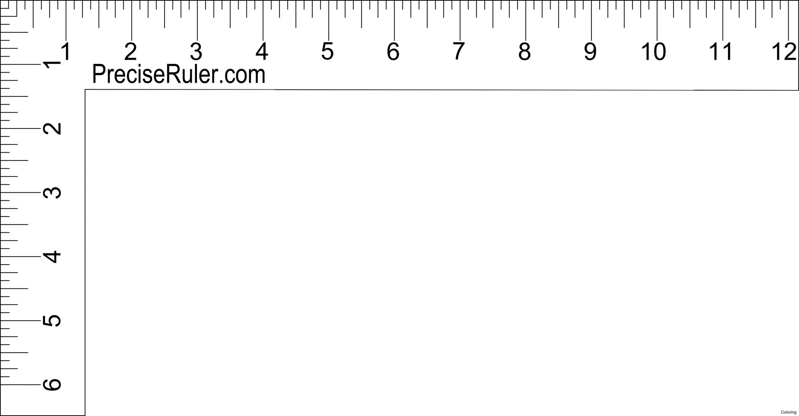 12 Inch Ruler Clipart Black And White | Ruler, Inch Ruler