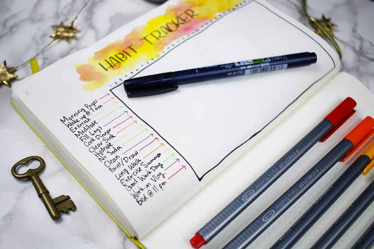 40 Things To Track In Your Bullet Journal Habit Tracker +