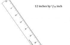 Printable Ruler With Quarter Inch Marks
