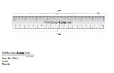 Printable Colored Ruler Template