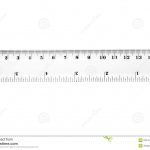 A 15 Cm Ruler. Stock Photo. Image Of Imperial, Small