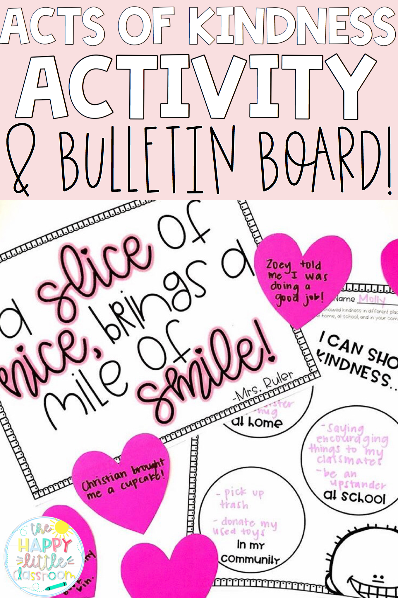 Acts Of Kindness Bulletin Board And Activities | Kindness