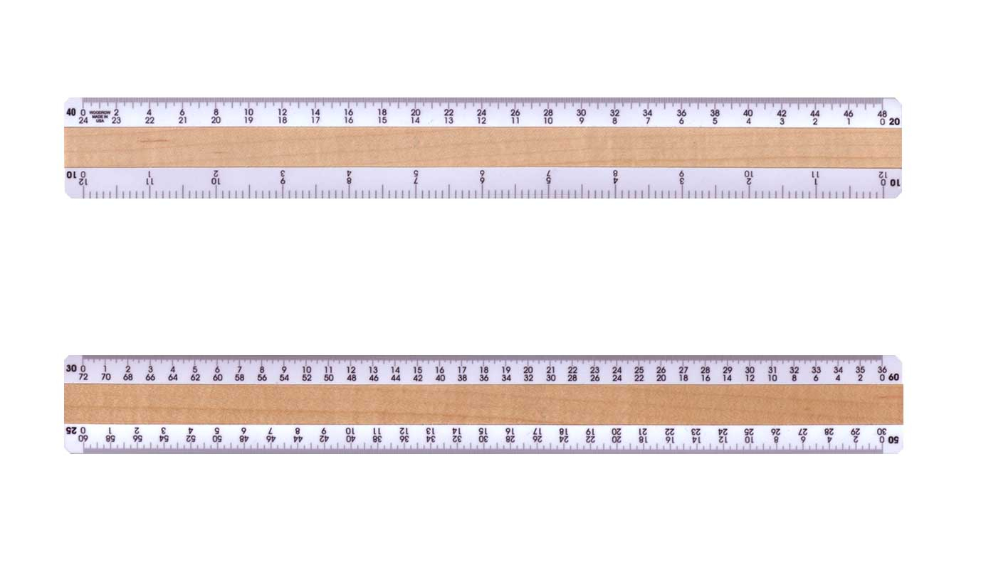 Architectural Rulers Imprinted Architect Rulers And