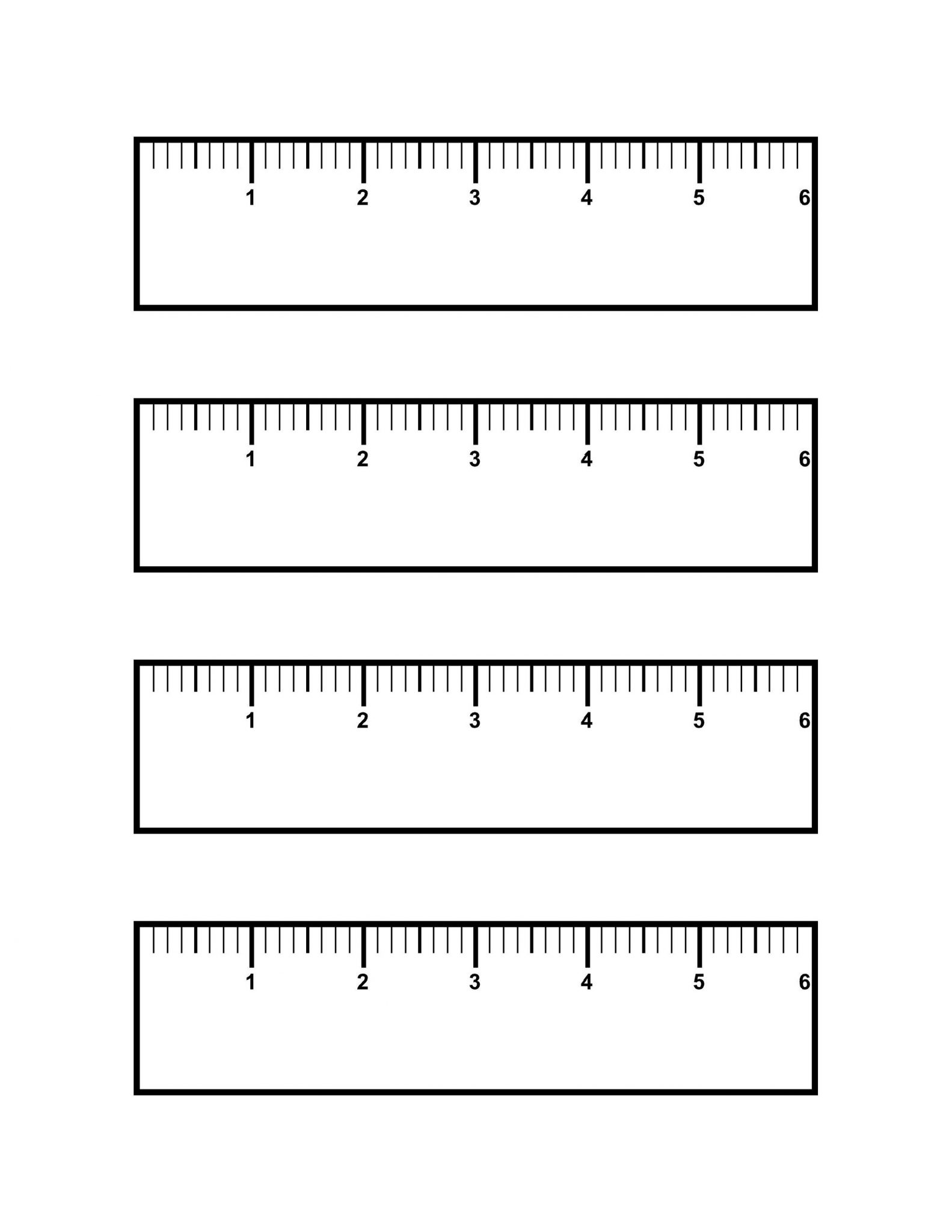Blank Ruler Clipart Printable Ruler Actual Size