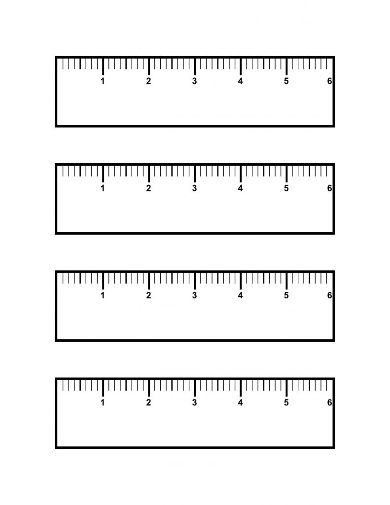 Printable Color Coded 1 Inch Ruler Printable Ruler Actual Size