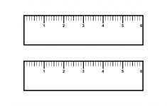 Printable Ruler 6 Inches In 1 16 Inch