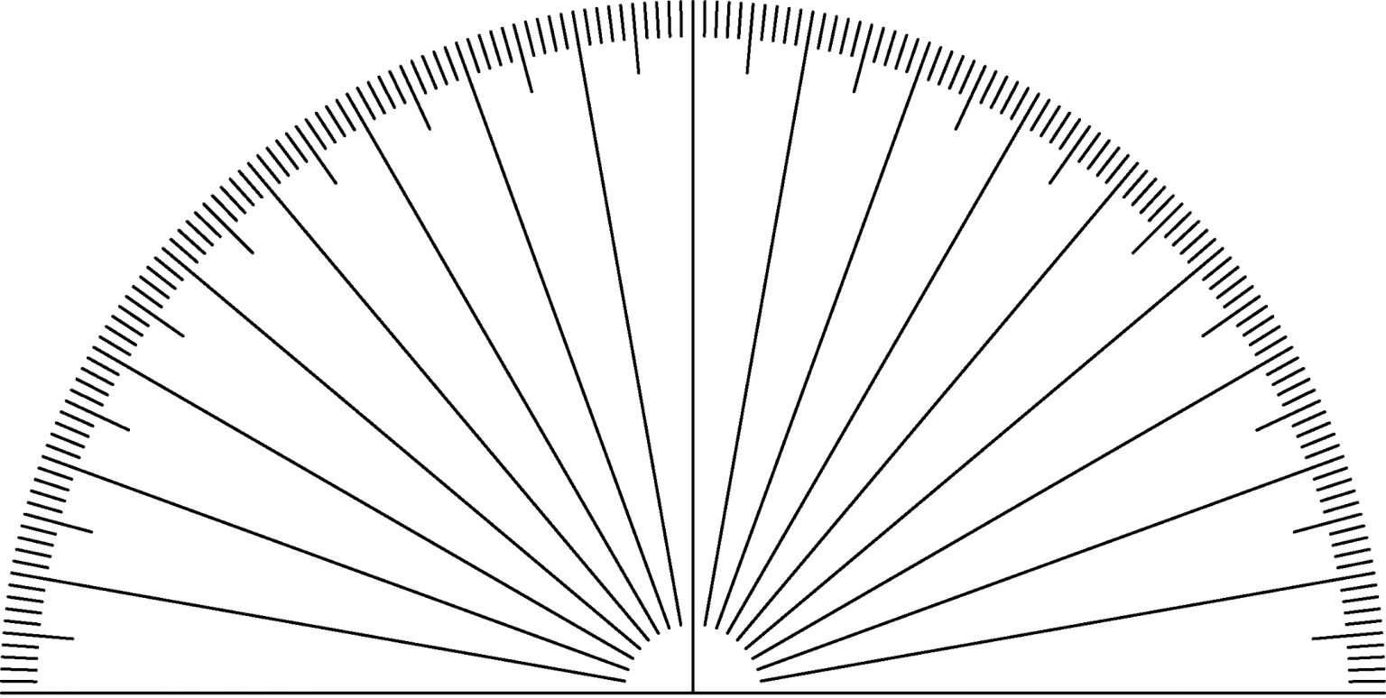 Blank Ruler Template Half Circle Printable Shelter Printable Ruler