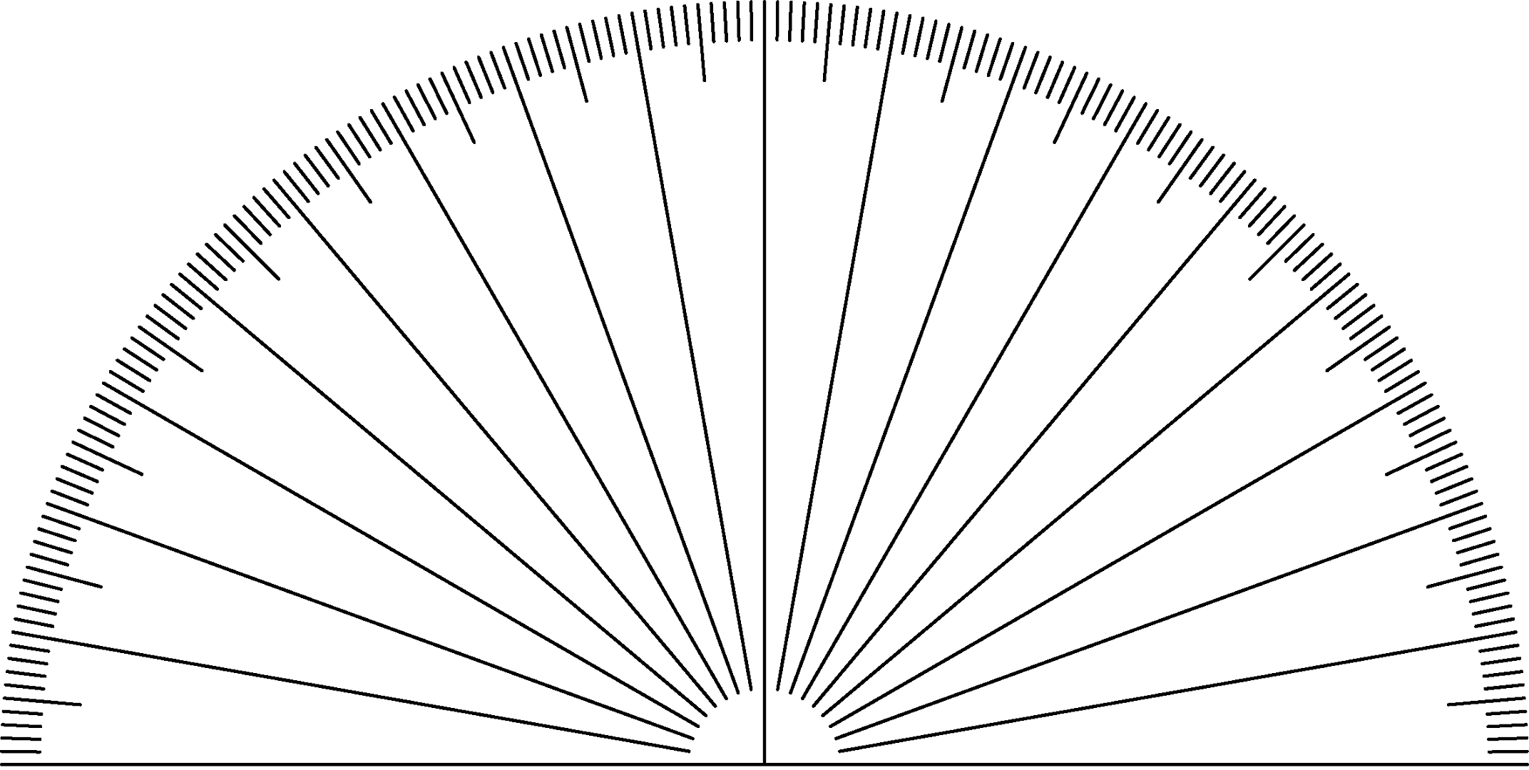 Blank Ruler Template Half Circle – Printable Shelter