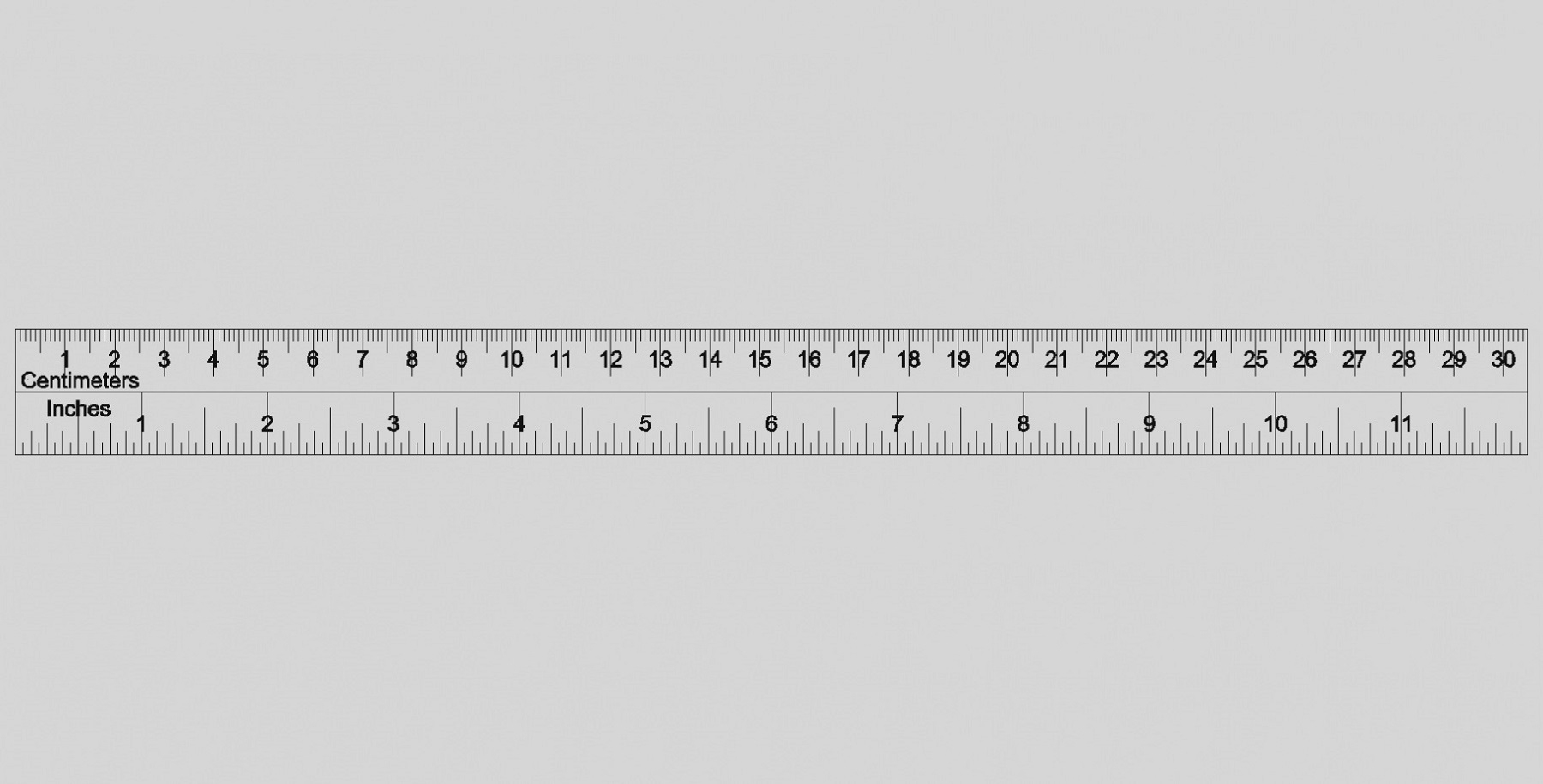 ruler inches and centimeters actual size