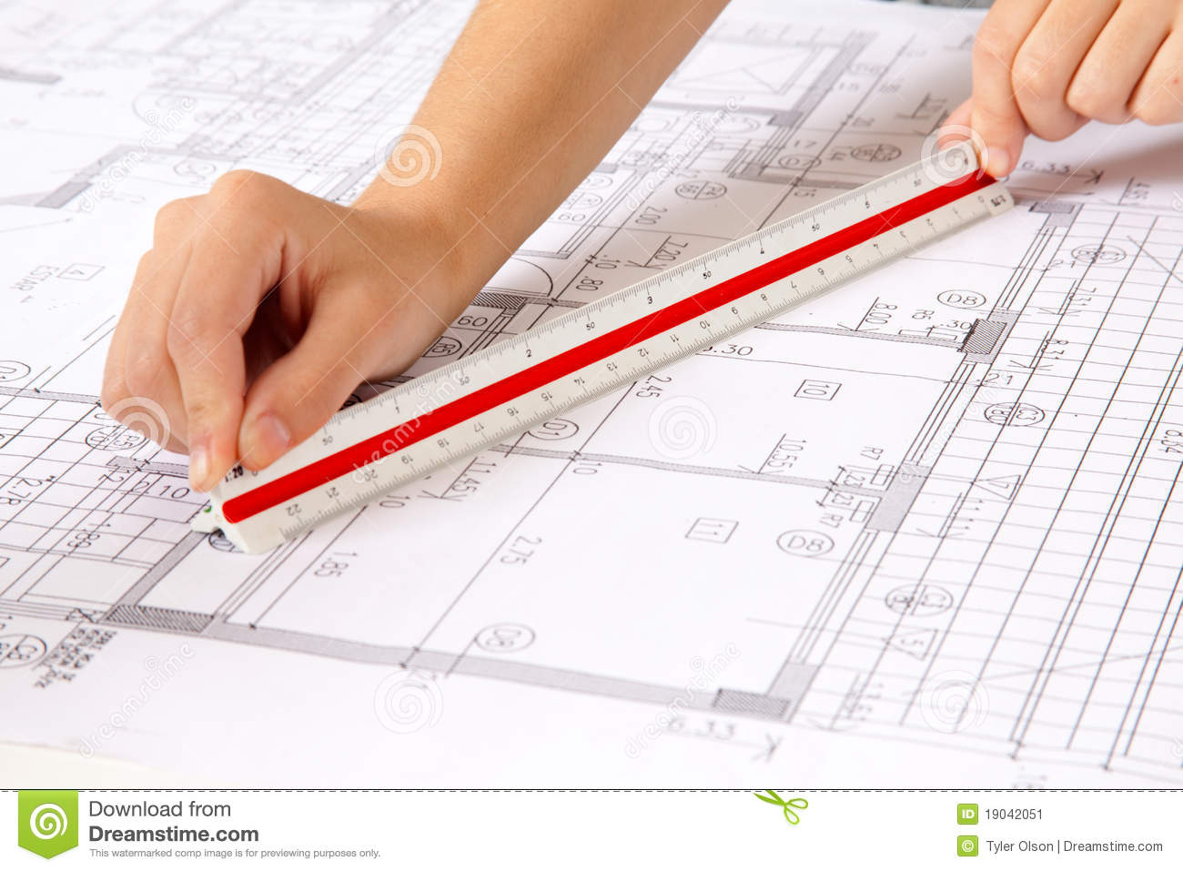 Blueprint Scale Ruler - Quantum Computing