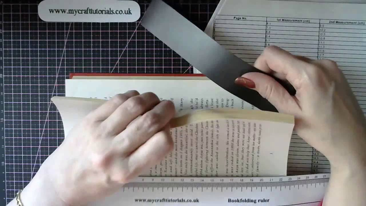 Printable Book Folding Ruler