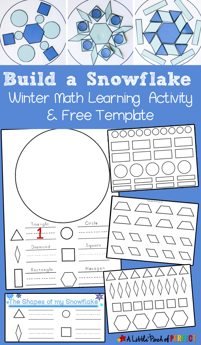 Build A Snowflake: Winter Shape Math Activity And Free