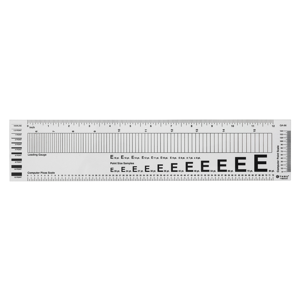 Buy Westcott Ga-96 Graphic Arts Combo Ruler 3X13