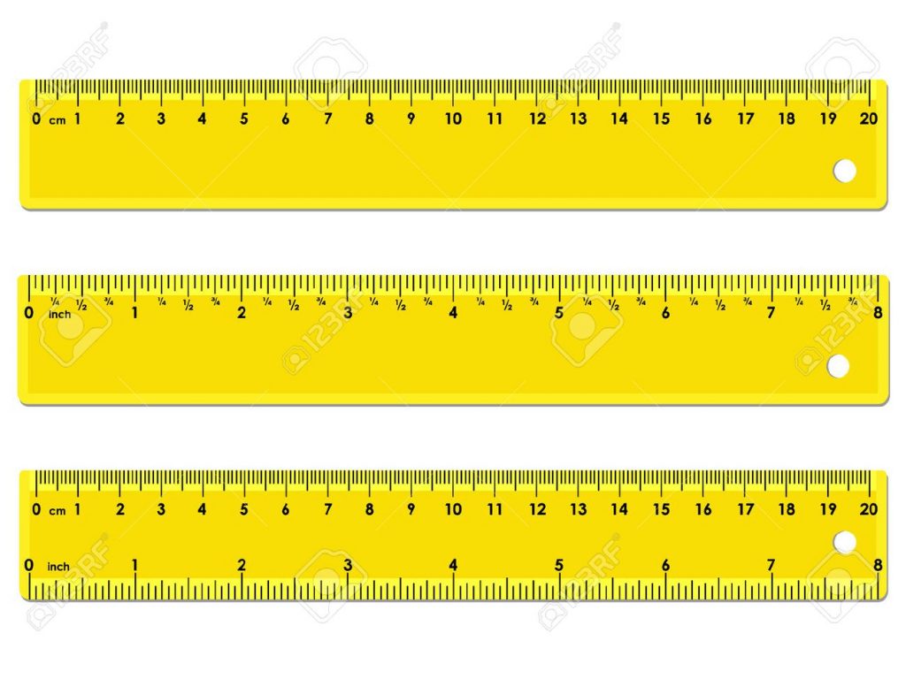 life size ruler cm