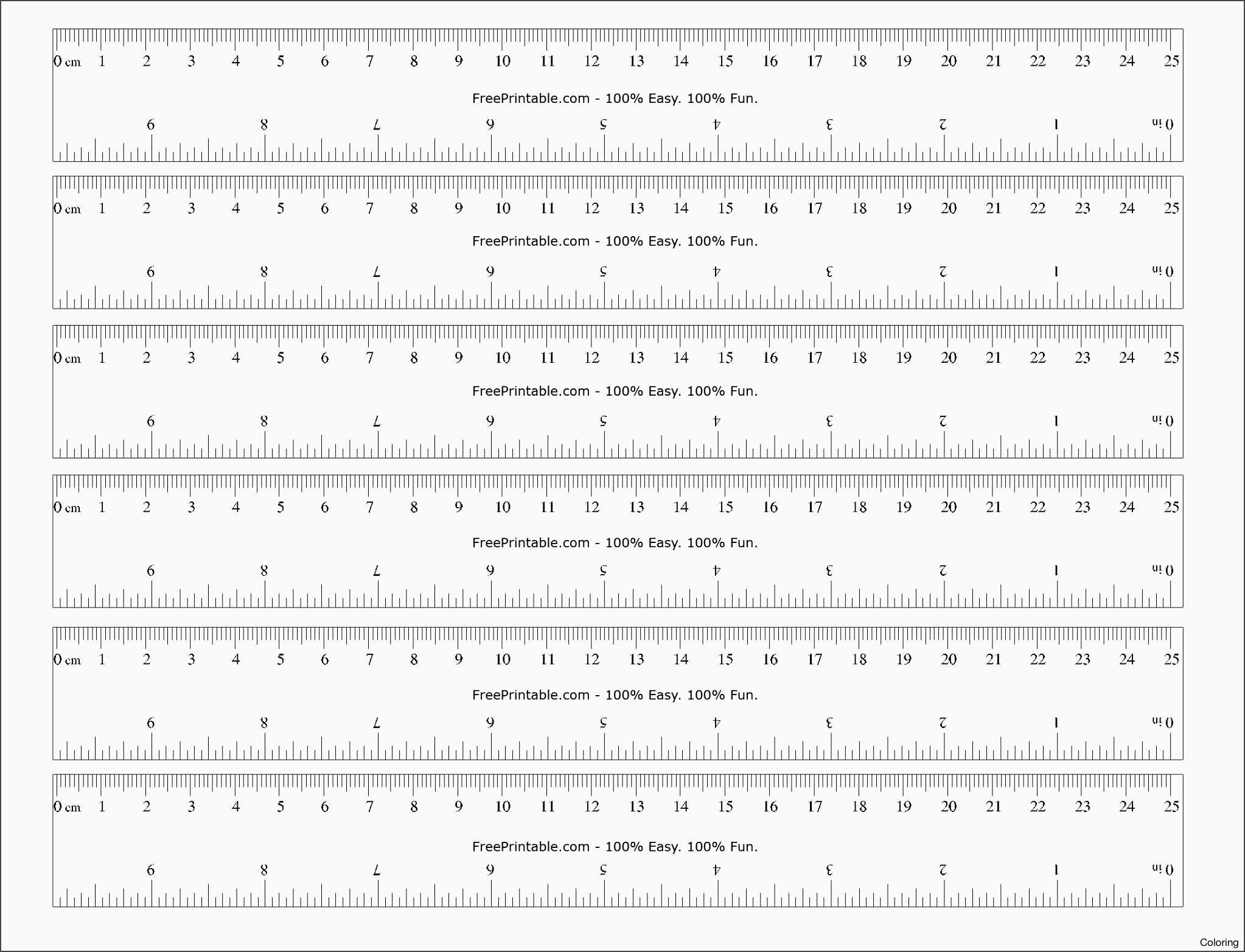 printable version ruler with centimeters and milimeters printable