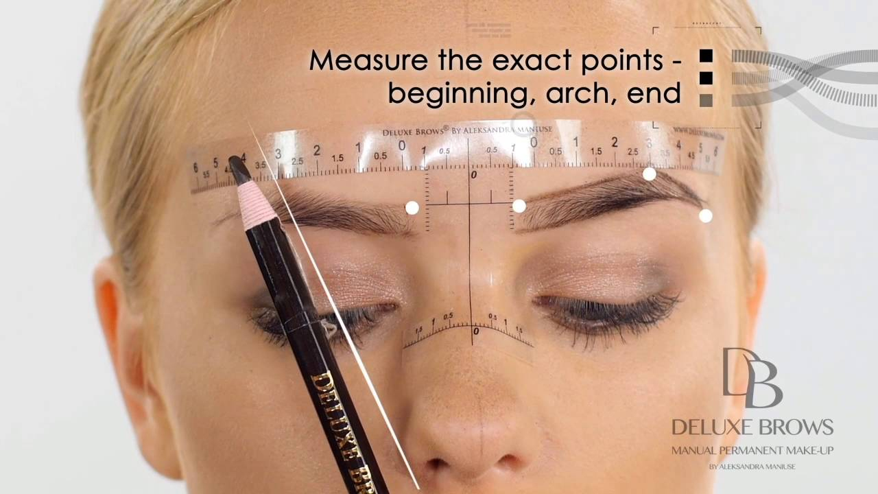 Deluxe Brows® Microblading Tutorial Sticky Ruler