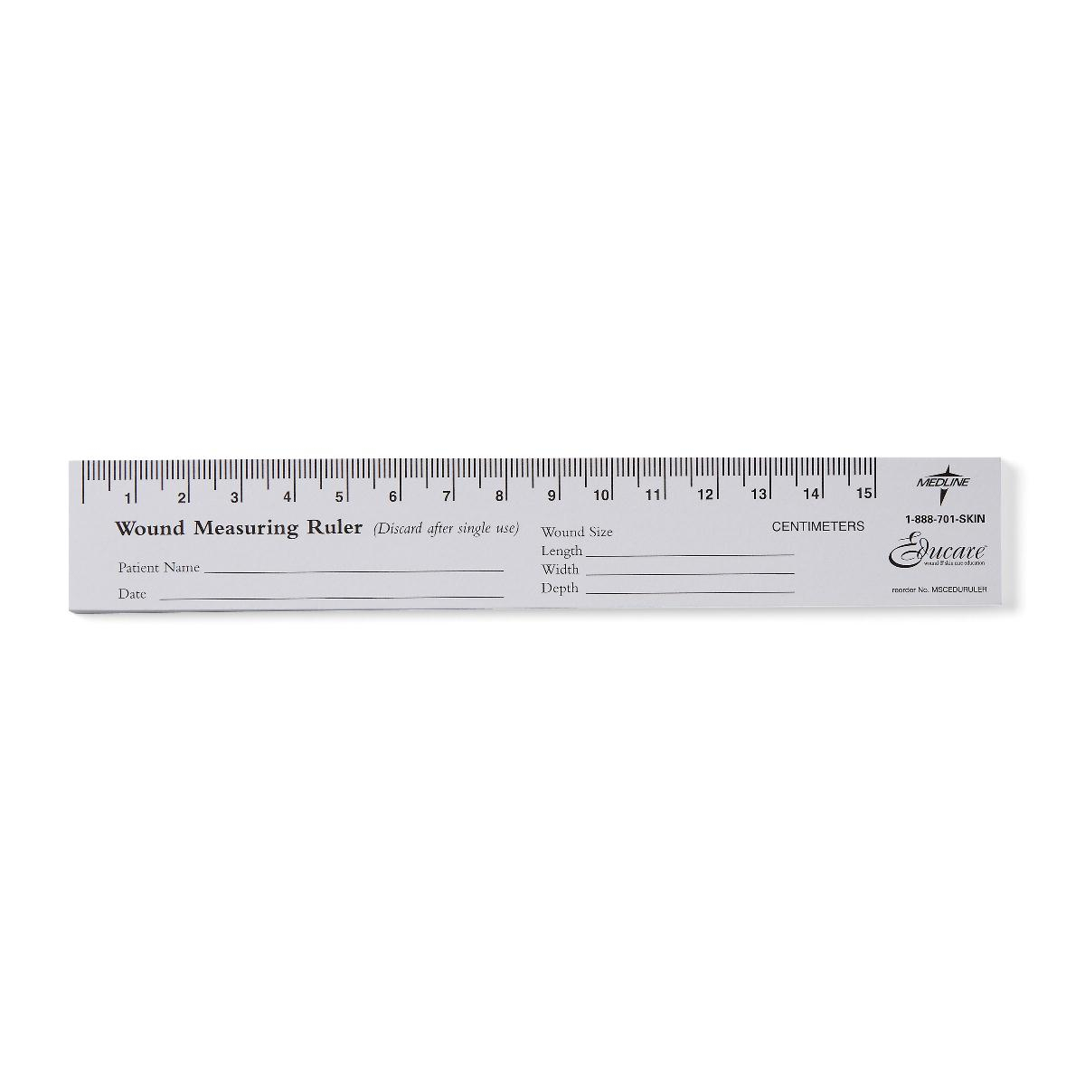 printable wound care measurement ruler printable ruler