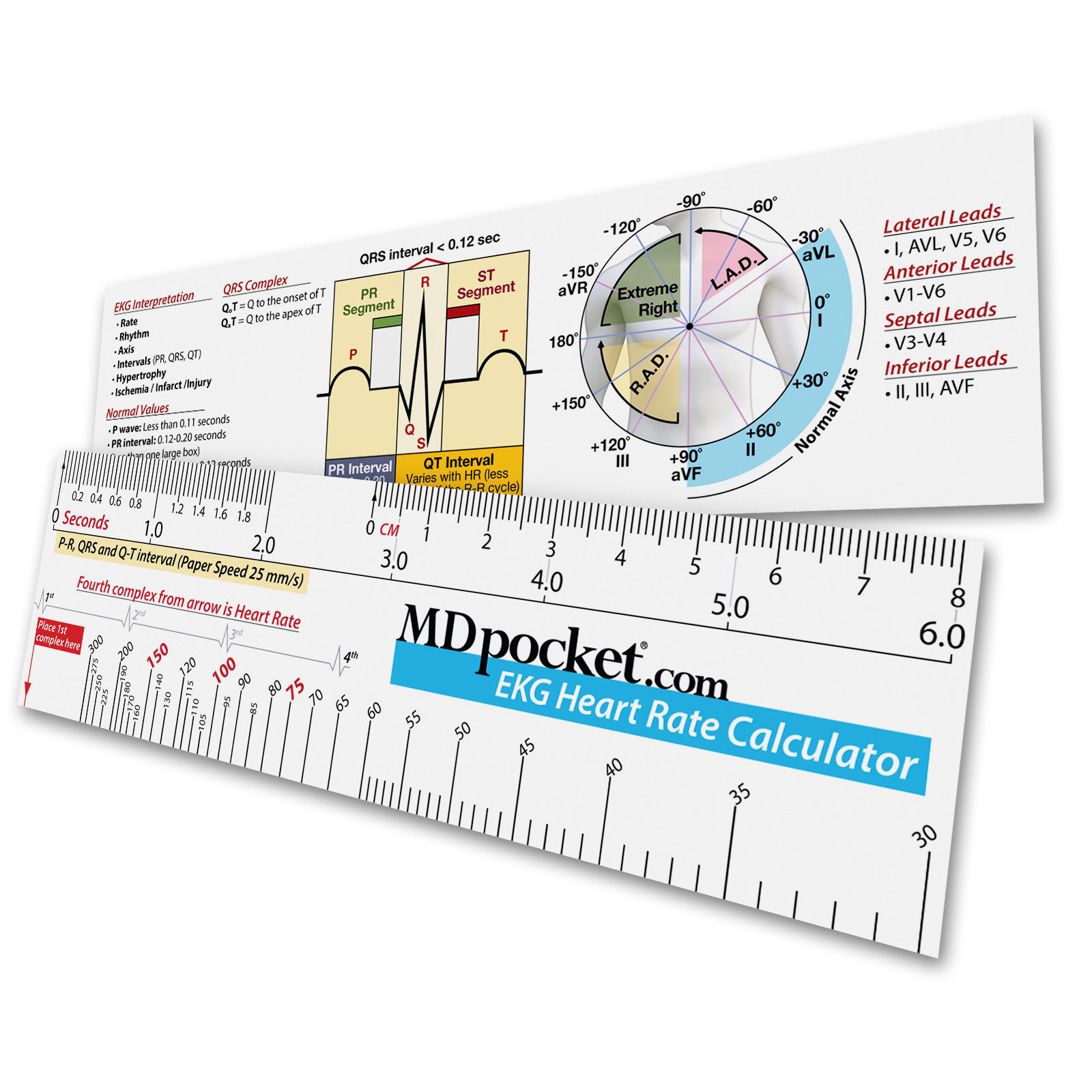 Ekg Heart Rate Calculator Ruler