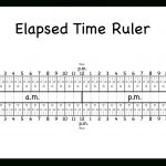 Elapsed Time Ruler – 0, 15, 30, 45, 60 Minutes | Time