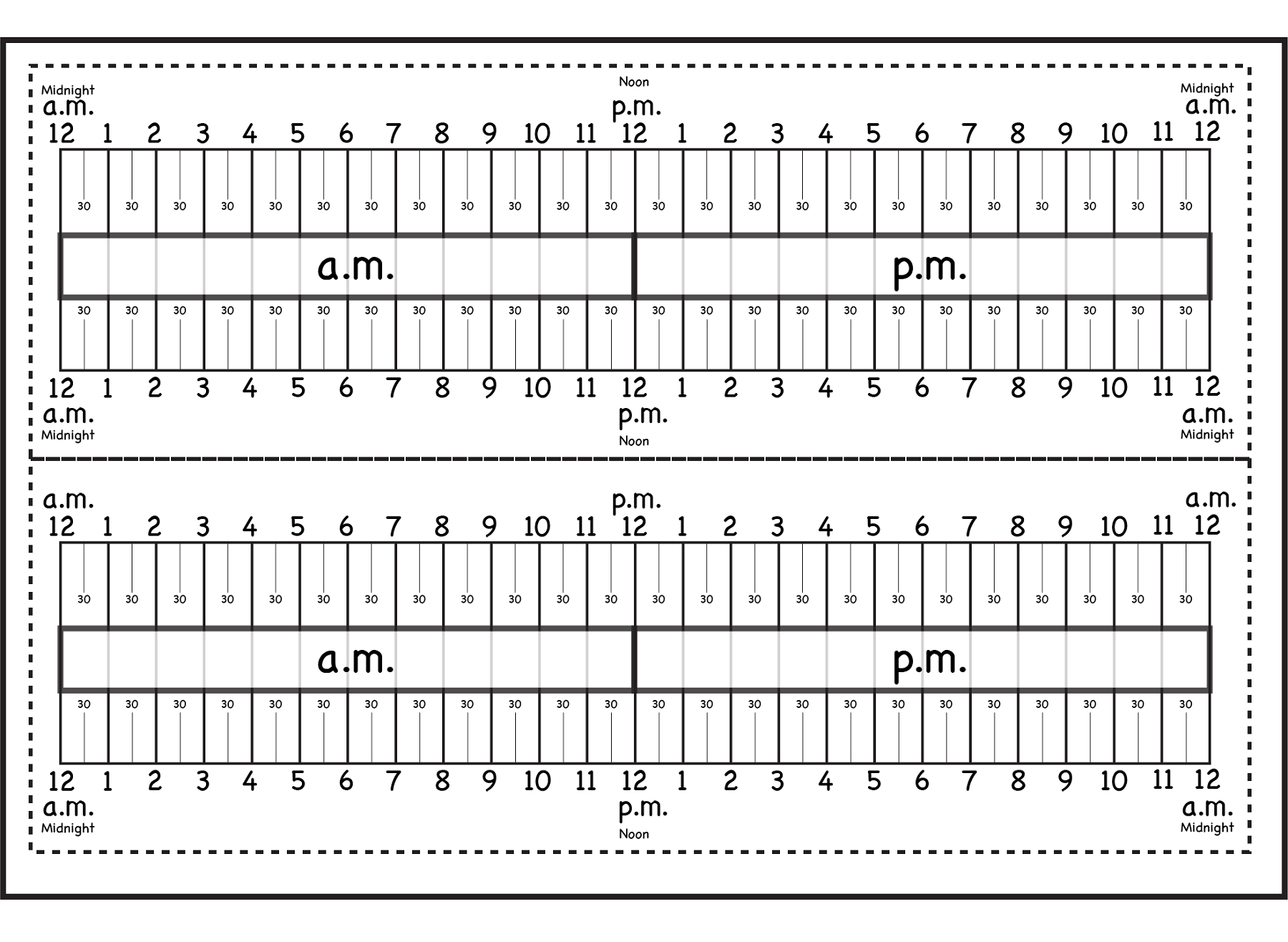 Elapsed Time Ruler | Printable Shelter