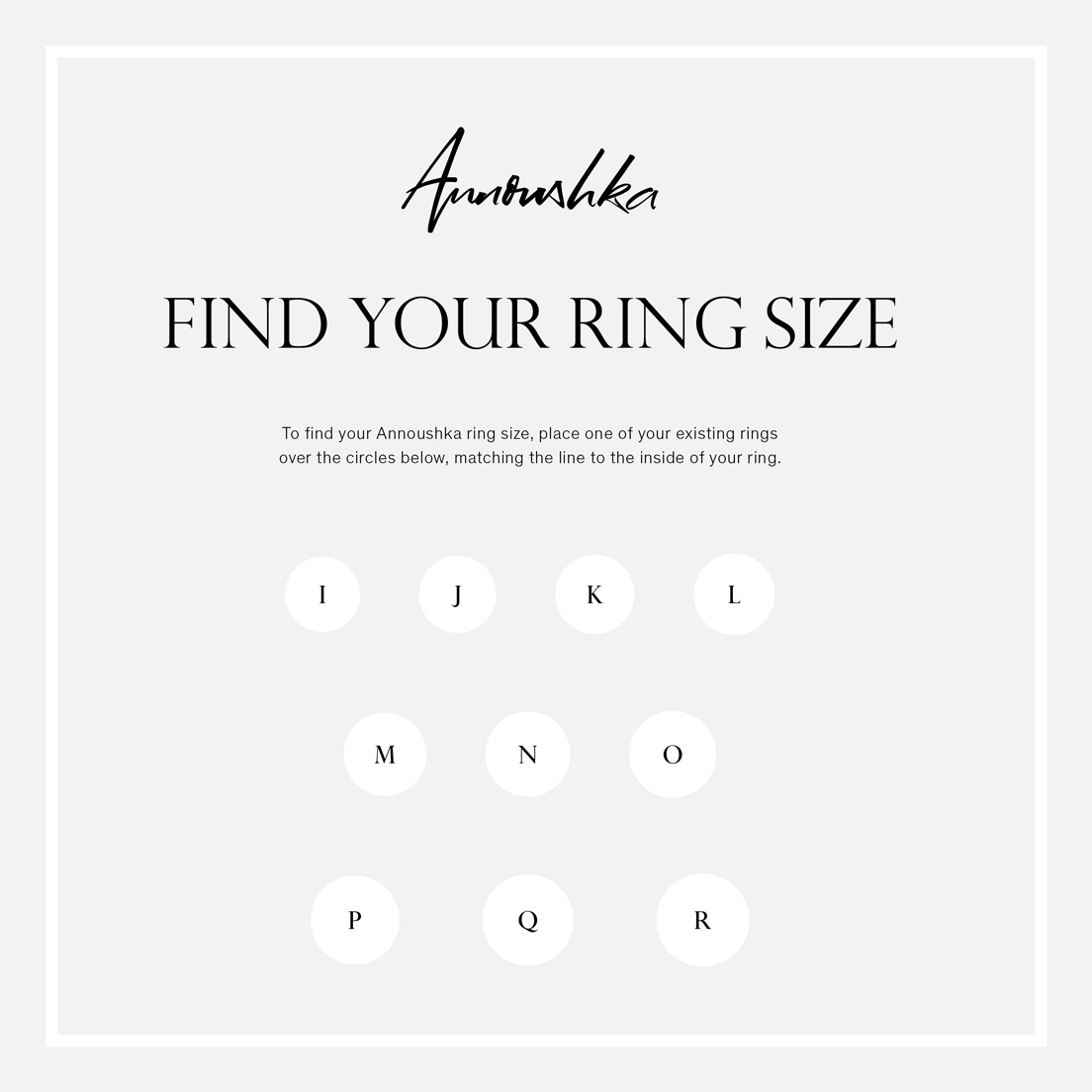 Printable Ring Size Ruler