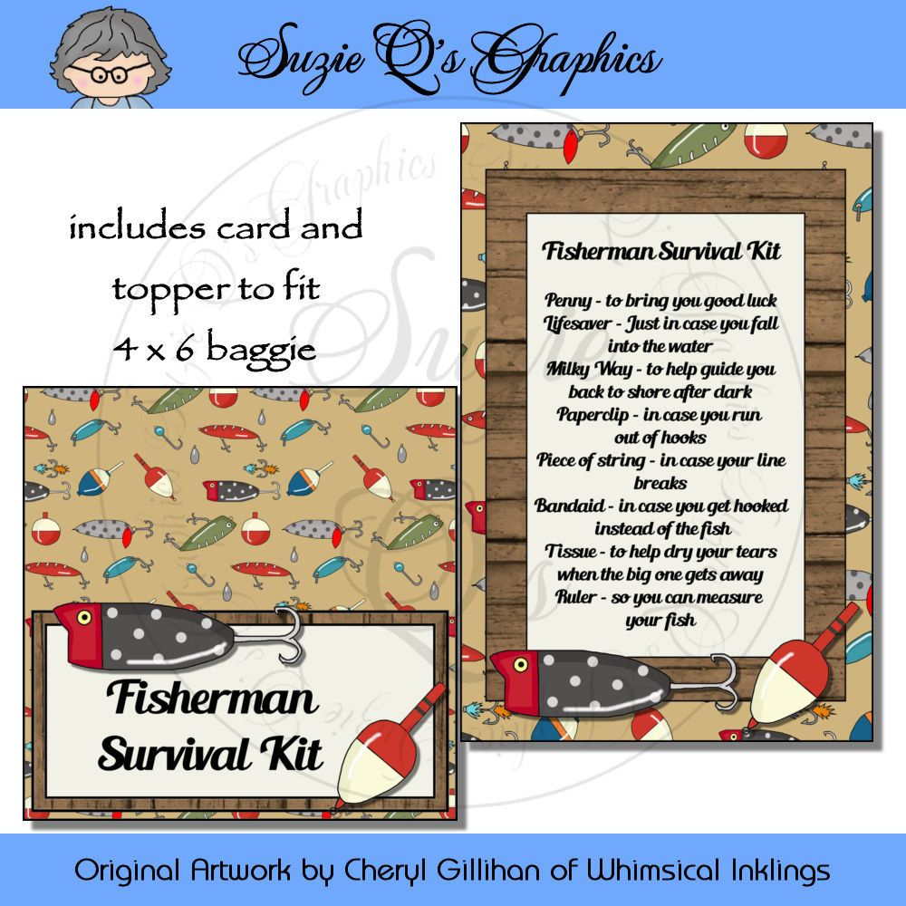 Fisherman Survival Kit - Digital Printable - Immediate