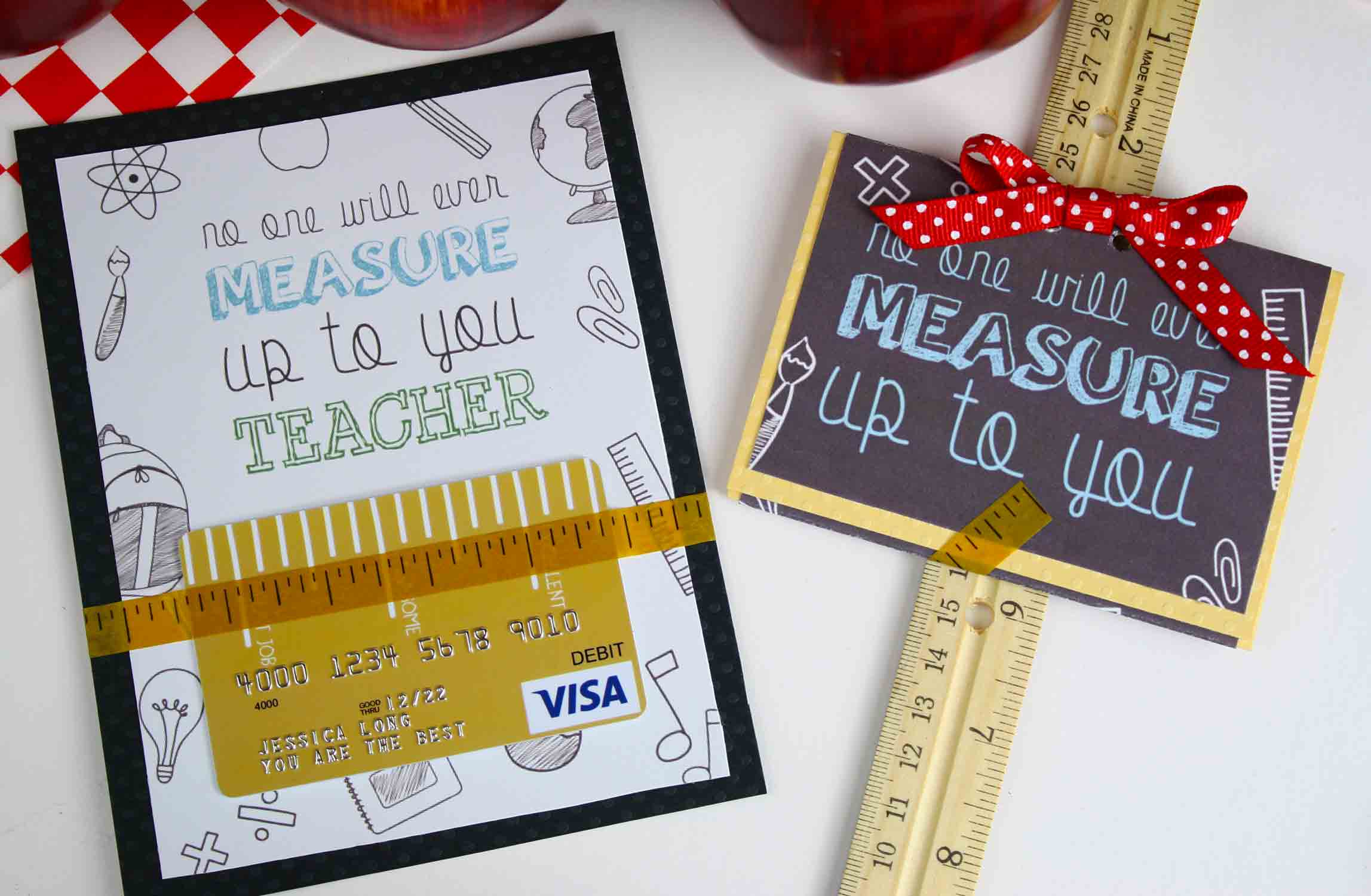 Free Gift Card Holder - Teacher Appreciation Gift Card