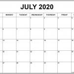 Free July Holidays 2020 Calendar Printable For Usa Uk Canada