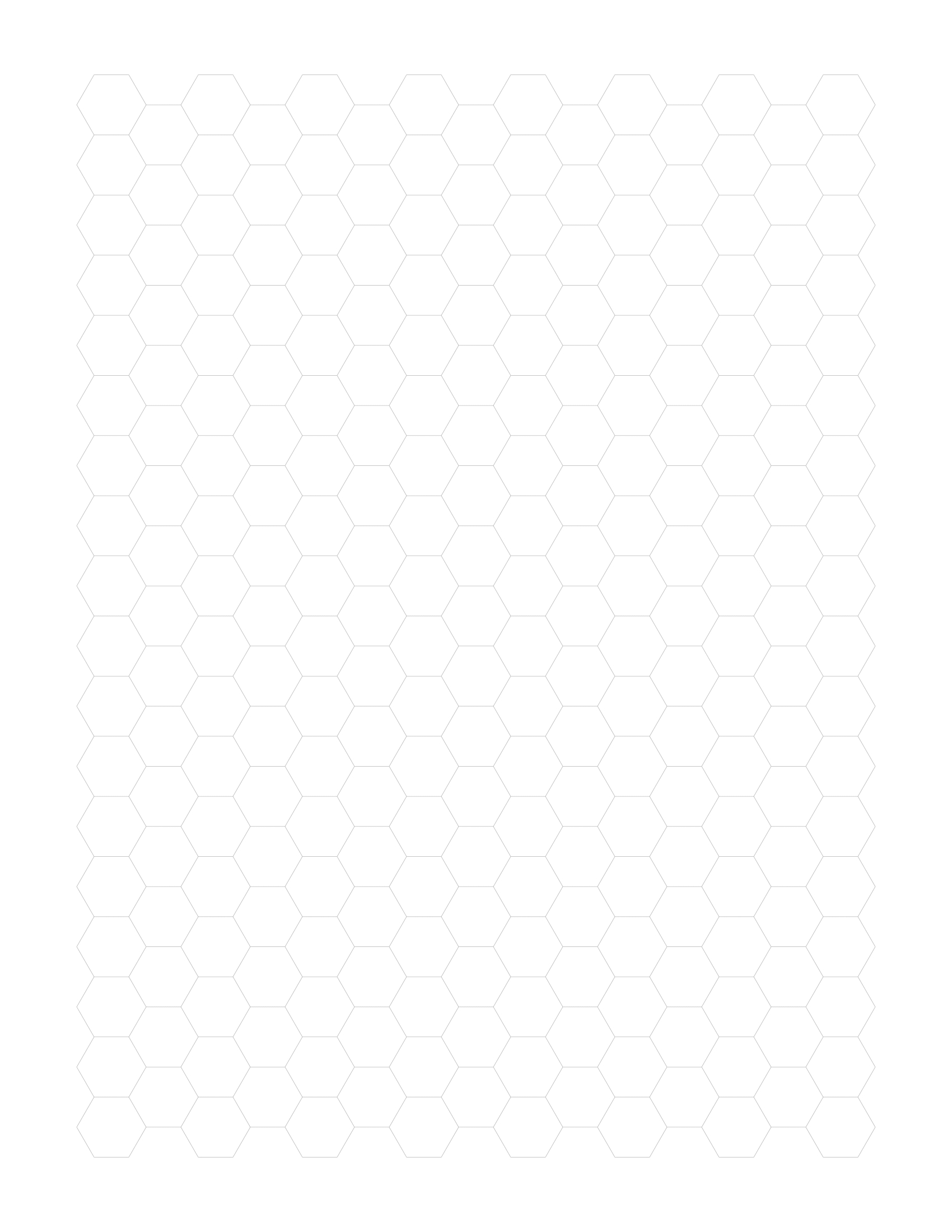 Free Online Graph Paper / Hexagonal