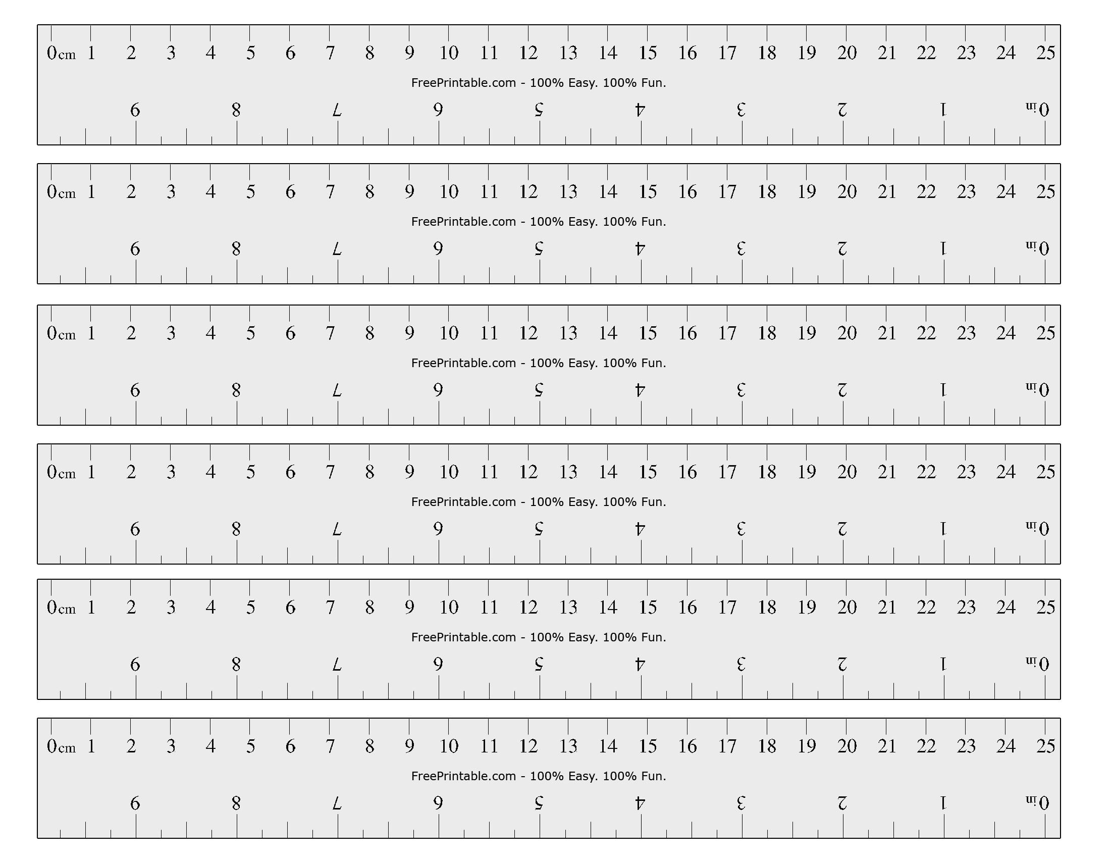 Printable Ruler Inches Fractions Printable Ruler Actual Size