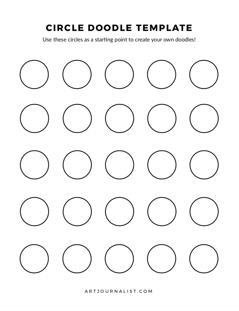 Free Printable Doodle Template Practice Sheets - Artjournalist