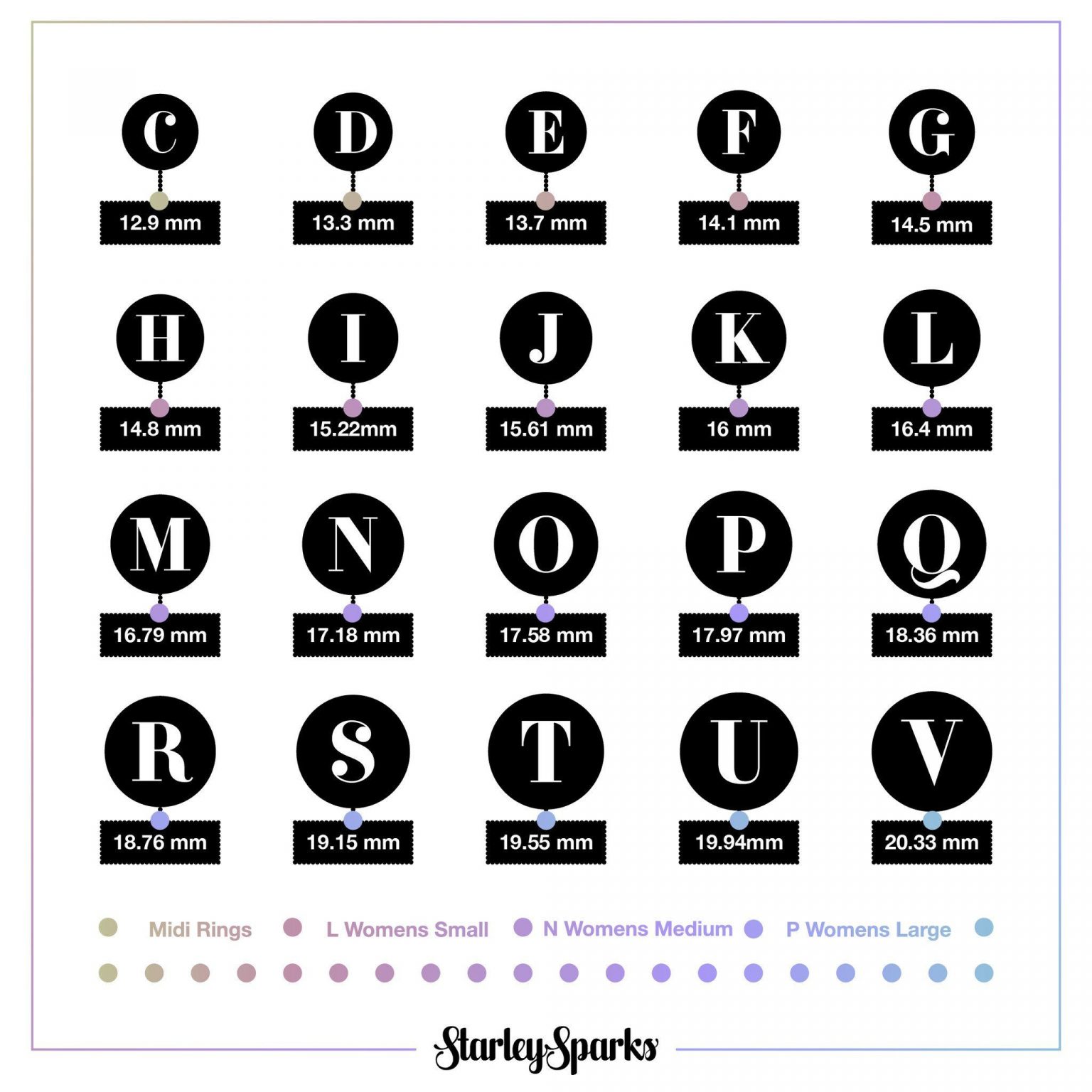 Free Printable Ring Size Guide Mm And Uk Standard Womens Printable 