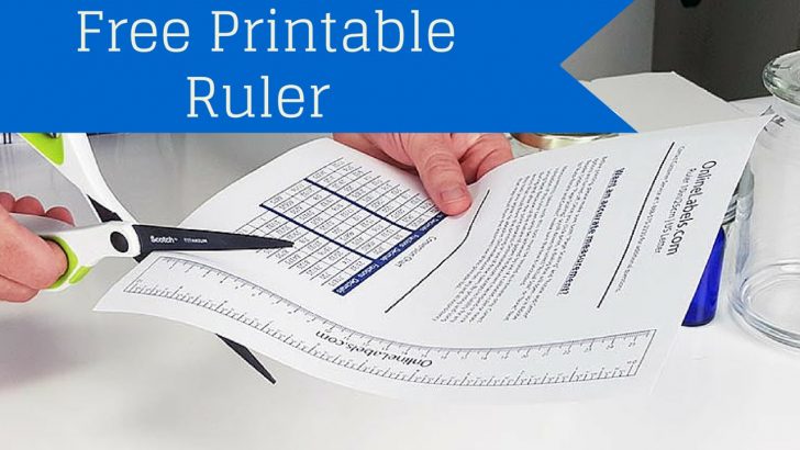 free printable ruler how to measure jar bottles and more