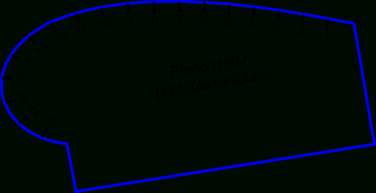 French Curve Printable Template - Naaitechnieken