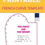 French Curve Printable Template | Sewing Patterns Free, Diy