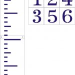 Giant Ruler Stencil Set  Regular Or Growth Chart Style