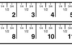Printable Ruler Measures To The 1 4