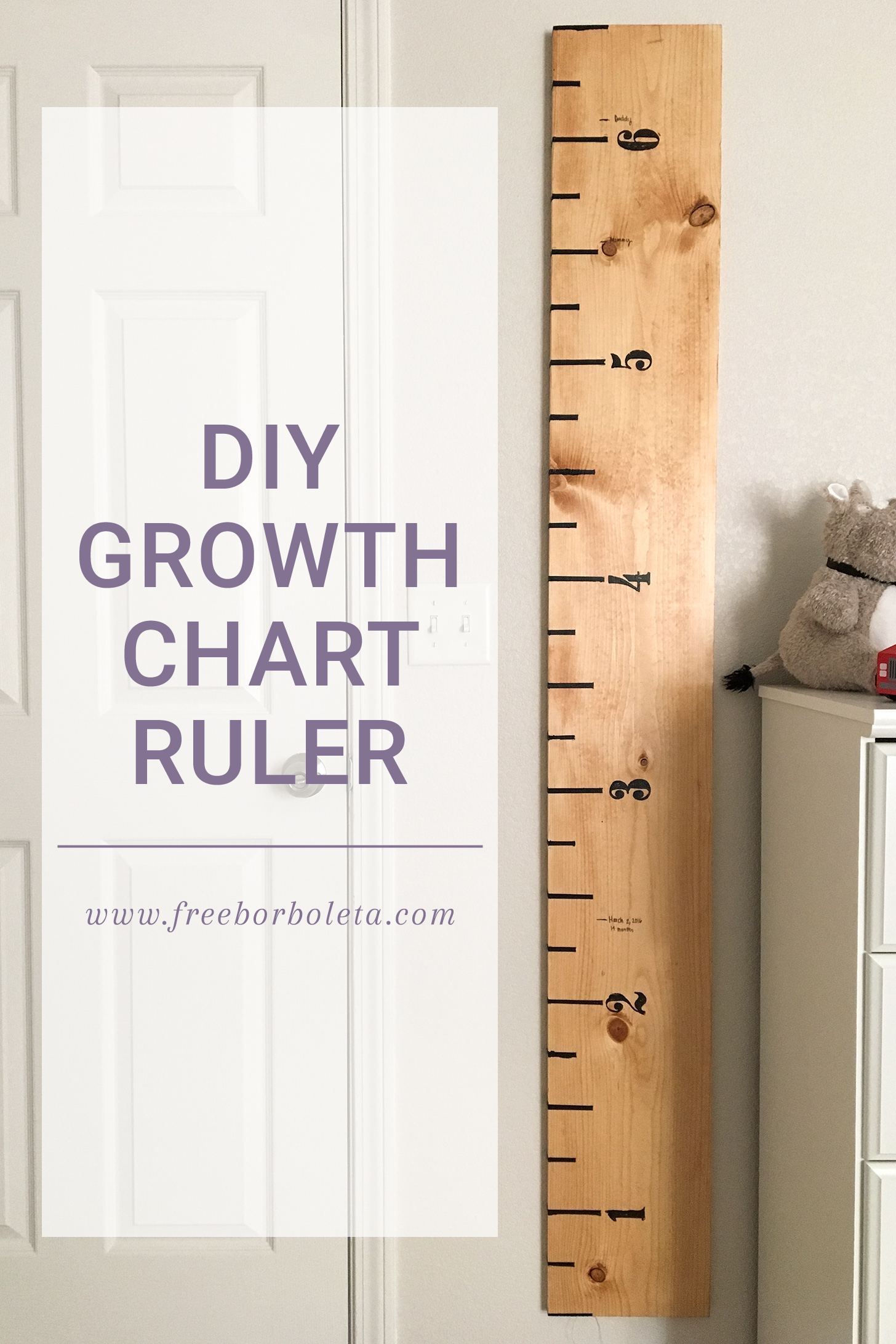 Growth Chart Ruler Diy • 259 West