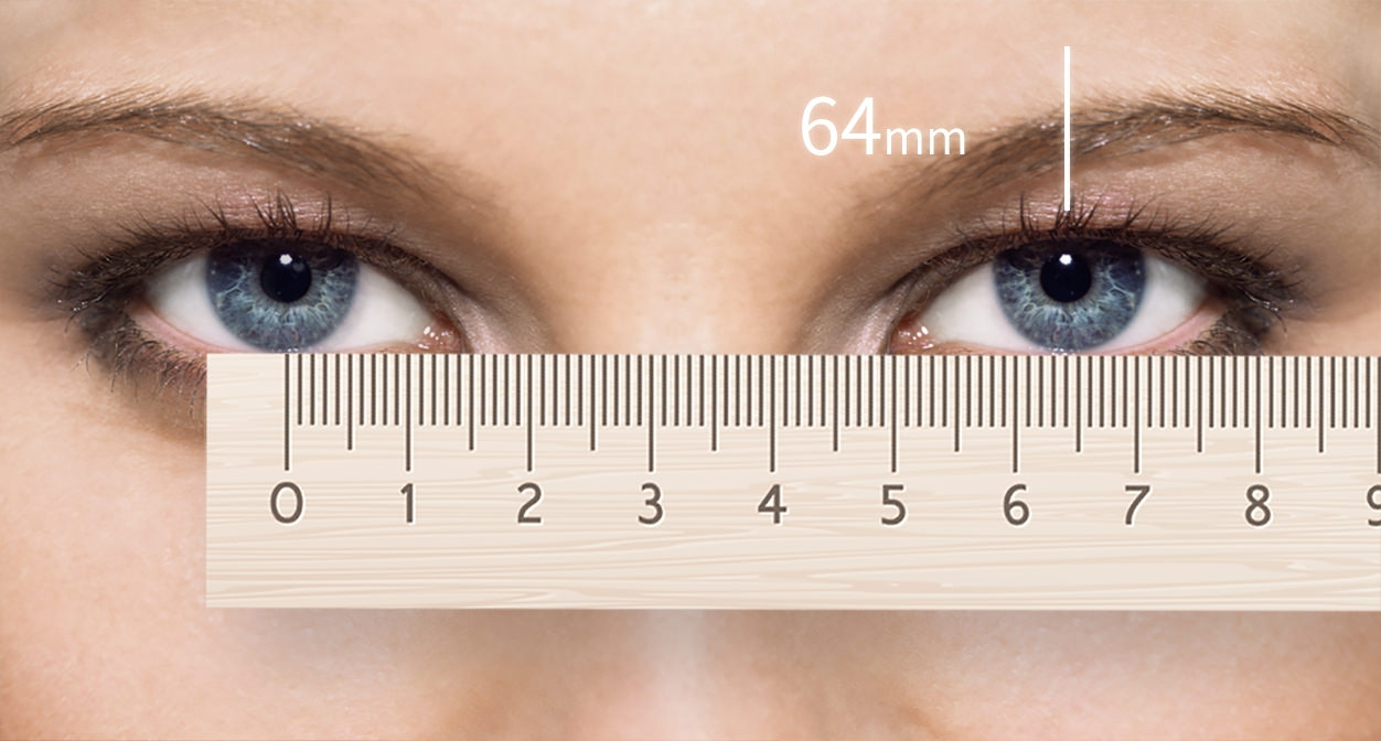 average pupil distance male