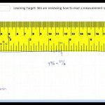 How To Read Measurements On A Ruler.