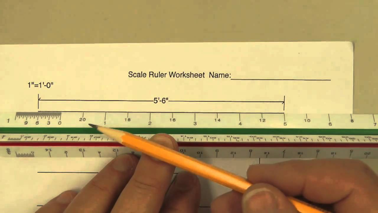 How To Use A Scale Ruler On Our Worksheet