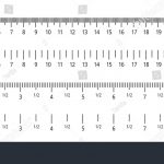 Inch And Metric Rulers. Centimeters And Inches Measuring
