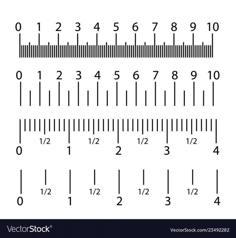 one inch ruler actual size