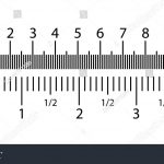 Inch And Metric Rulers Set. Centimeters And Inches Measuring