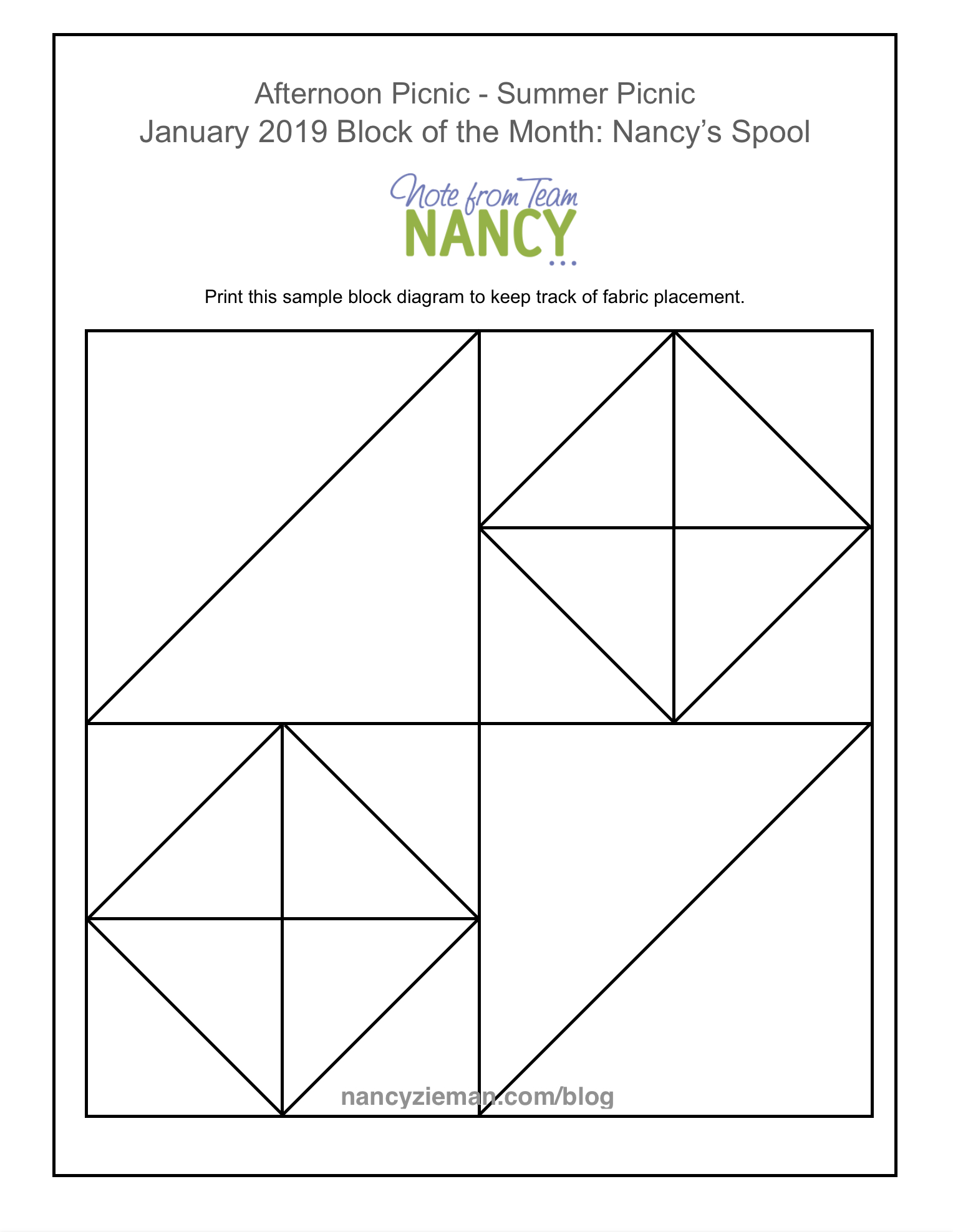 January Block Of The Month: Nancy&amp;#039;s Spoolteam Nancy