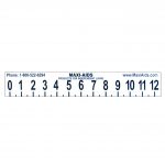 Large Print 12 Inch Ruler With Braille Illustrated Alphabet On Reverse  Not  Tactile Educational